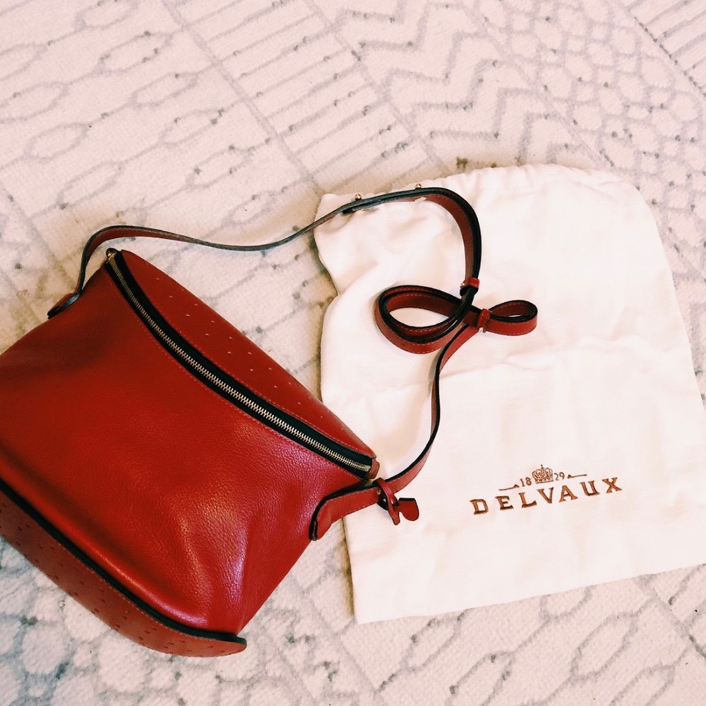 Vintage Red Delvaux Bag